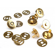 Magnetic Snap Closures Ø18 mm gold, 5 set