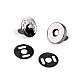 Magnetic Snap Closures Ø14 mm black nickel, nickel antik, 5 set