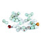 Amazonite glossy synthetic mineral Ø6 mm (package 10 pc.)