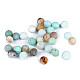 Amazonite matt synthetic mineral Ø6 mm (package 22 pc.)