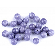 Quartz mineral beads with Sodalite Ø8 mm (package 10 pc.)