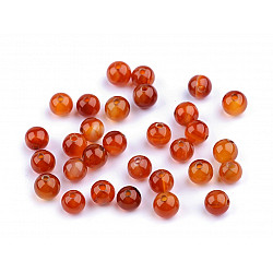 Synthetic Mineral Beads Carnelian Ø6 mm (package 10 pc.)