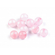 Mineral / Gemstone Beads Rose Quartz Ø6 mm (package 10 pc.)