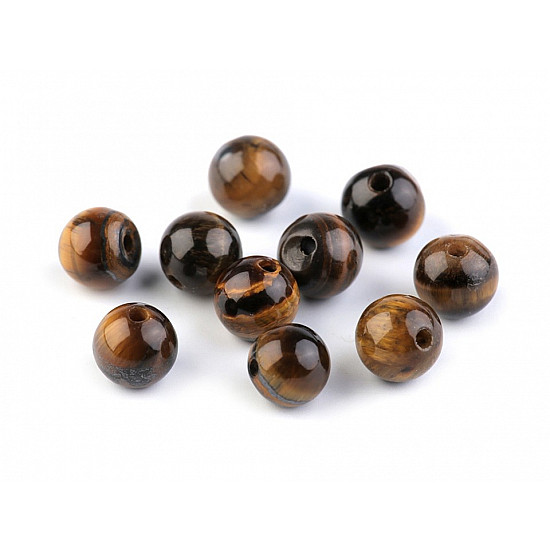 Mineral Beads Tygers Eye Ø6 mm (package 10 pc.)