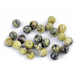 Mineral Beads Yellow Turquoise Ø8 mm (package 10 pc.)