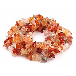 Gemstone Mineral Chips Beads on String Karneol