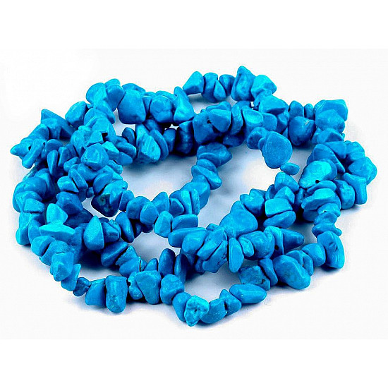 Gemstone Chips Beads on String Tyrkenite