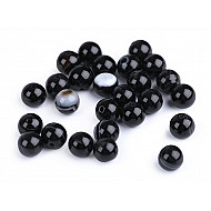 Synthetic Mineral Beads Black Agate Ø8 mm (package 10 pc.)