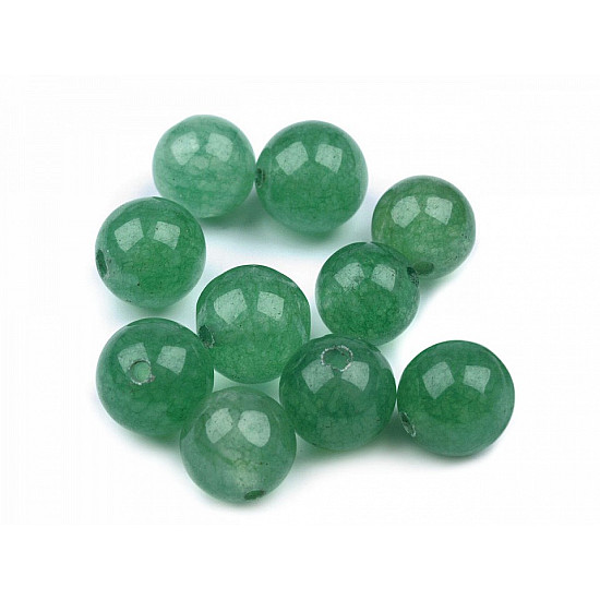 Synthetic Mineral Beads Avanturine Ø8 mm (package 10 pc.)