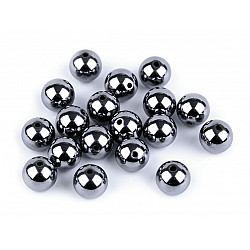 Hematite synthetic mineral Ø8 mm (package 13 pc.)