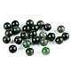 Natural Mineral / Gemstone Beads Moss Agate Ø8 mm (package 10 pc.)