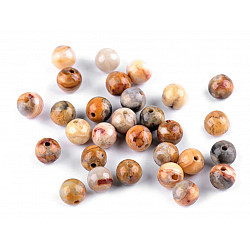 Mineral / Gemstone Beads Yellow Agate Ø6 mm (package 10 pc.)