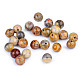 Natural Mineral / Gemstone Beads Yellow Agate Ø8 mm (package 15 pc.)