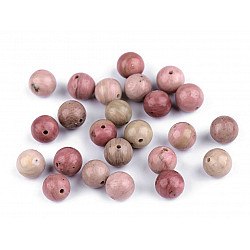 Rhodonite mineral beads Ø8 mm (package 10 pc.)