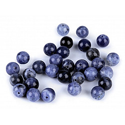 Natural Mineral / Gemstone Beads Sodalite Ø6 mm (package 10 pc.)