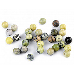 Mineral beads Jasper yellow Ø6 mm (package 10 pc.)