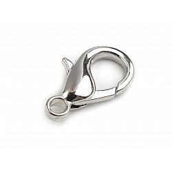 Metal Lobster Clasp pinhole 2.5 mm, nickel, 5 pc.