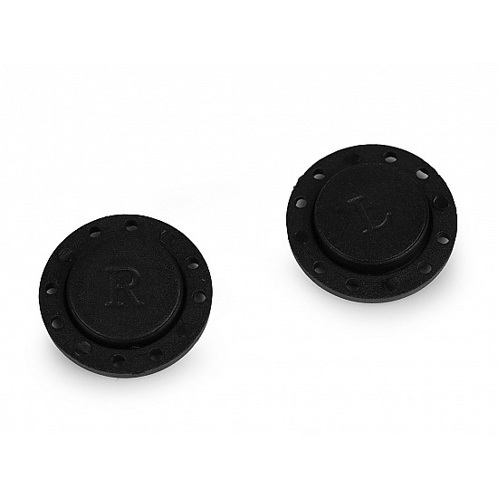 Magnetic Button Ø23 mm, black, 2 set