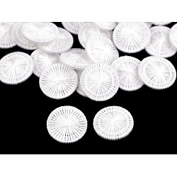 White Dorset Thread Buttons 24', white, 1 bag