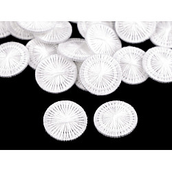 White Dorset Thread Buttons 26', white, 1 bag