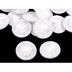 White Dorset Thread Buttons 28', white, 1 bag