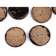 Coconut Buttons size 60 double-sided, natural medium, 5 pc.