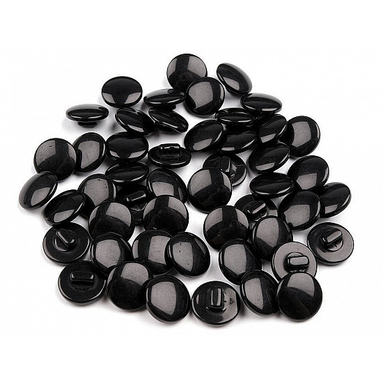 Button size 20, black, 10 pc.