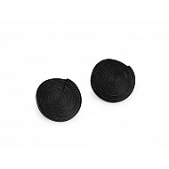 Large Design Button with Decorated Surface size 40', black, 5 pc.