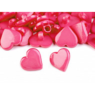 Button Heart size 24', pink, 10 pc.