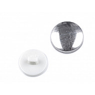 Self-Cover Button size 26', white, 100 set