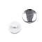 Self-Cover Button size 26', white, 100 set