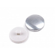 Self Cover Button size 36', white, 100 set