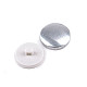 Self Cover Button size 36, white, 100 set