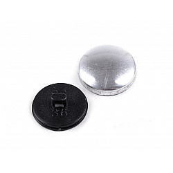 Self Cover Button size 36', black, 100 set