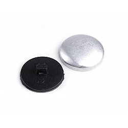 Self Cover Button size 44', black, 20 set