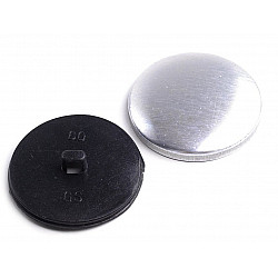 Self Cover Button size 60', black, 10 set