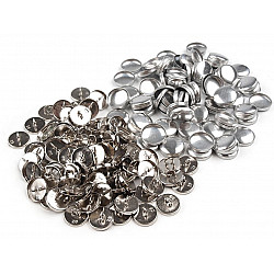 Self-cover all metal Button 28', nickel, 100 set