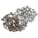 Self-cover all metal Button 28, nickel, 100 set