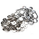 Self-cover all metal Button 36, nickel, 100 set