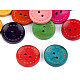 Wooden Decorative Button, mix of colours, 25 pc.