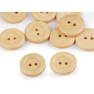 Wooden Buttons size 32', natural light, 10 pc.