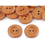 Wooden Buttons size 36", natural medium, 50 pc.