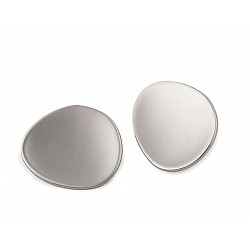 Metal Button size 54', nickel, 2 pc.