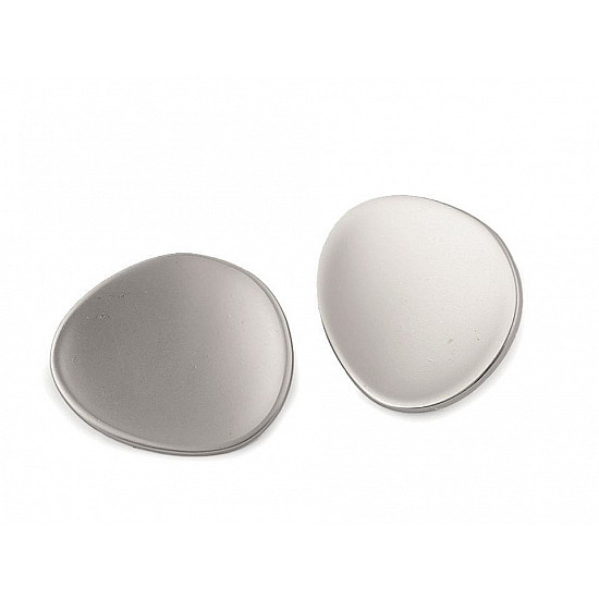 Metal Button size 54, nickel, 2 pc.