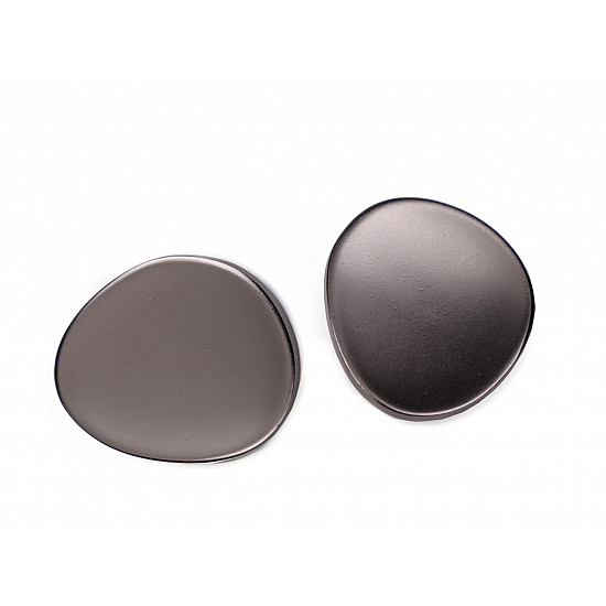 Metal Button size 54, nickel antik, 2 pc.