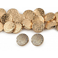 Metal Button 28', gold lt., 5 pc.