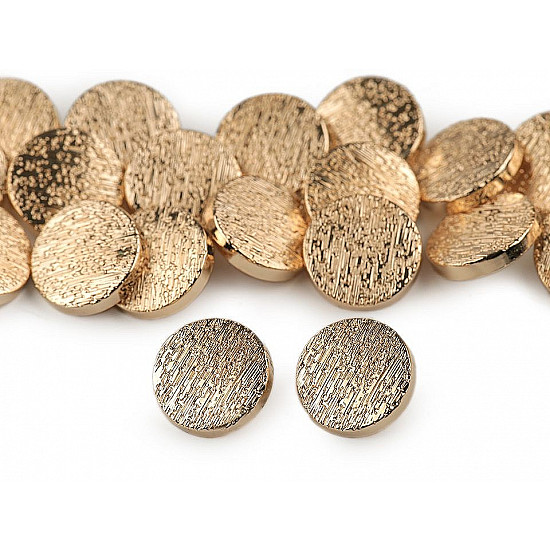 Metal Button 28, gold lt., 5 pc.