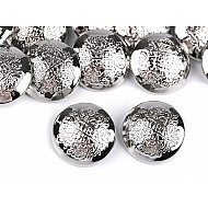 Metal Button 36', nickel, 5 pc.