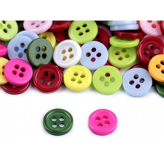 Mini Buttons size 14, mix, 1 bag