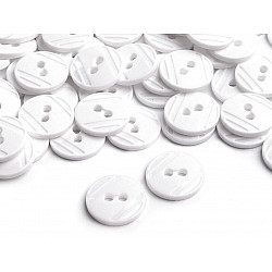 Button size 24', white, 50 pc.